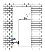 Схема монтажа газового котла Airfel в стене